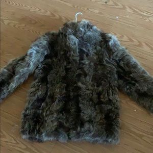 Bermans raccoon  fur coat